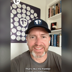 Coach Brandon Jenkins, pictured here in his office, speaks about AI can handle the surface.